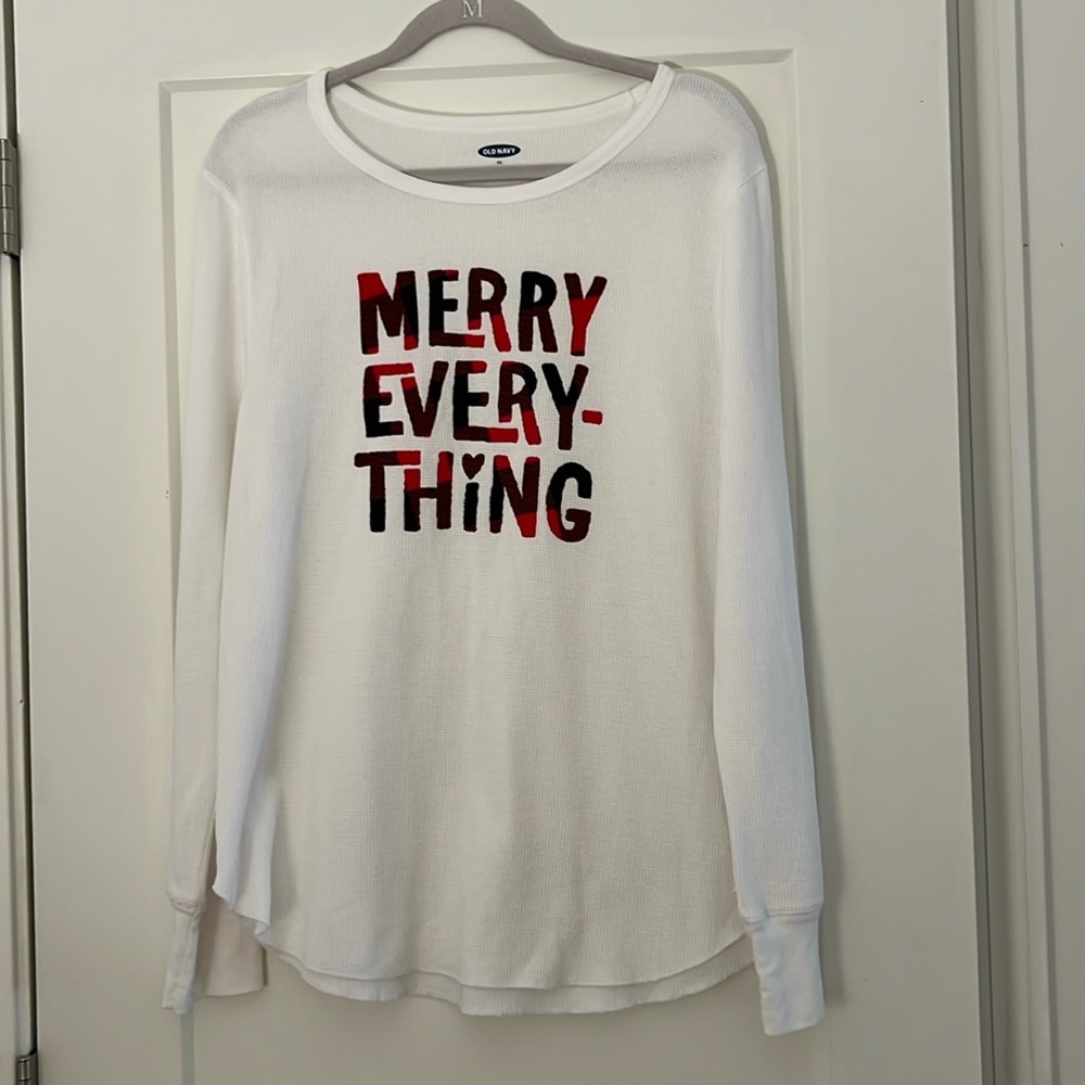 Price slashed ! Old Navy Christmas PJ Top